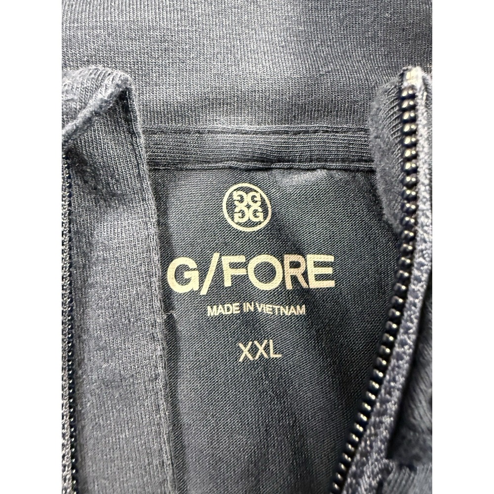 G/FORE Hoodie Mens 2XL Blue Performance Golf Hooded Shirt Lightweight Pullover